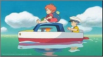Ghibli - Tableau Ghibli 02 - Ponyo et Sosuke - flash vidéo