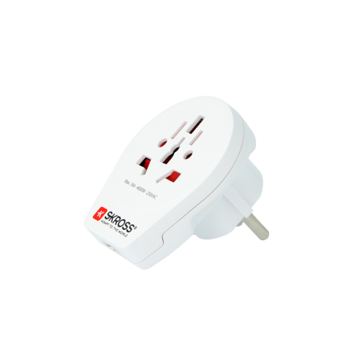 Skross Country Travel Adapter World to Europe USB - flash vidéo