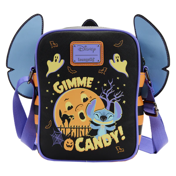 Loungefly: Disney Lilo & Stitch - Halloween Candy Cosplay Passport Bag - flash vidéo