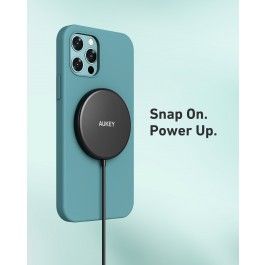 Aukey - Chargeur magnétique 15W sans fil Aircore Noir - flash vidéo