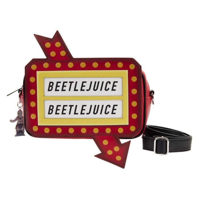 Loungefly: Warner Bros Beetlejuice - Graveyard Sign Cross Body Bag - CONFIDENTIAL ENG Merchandising - flash vidéo