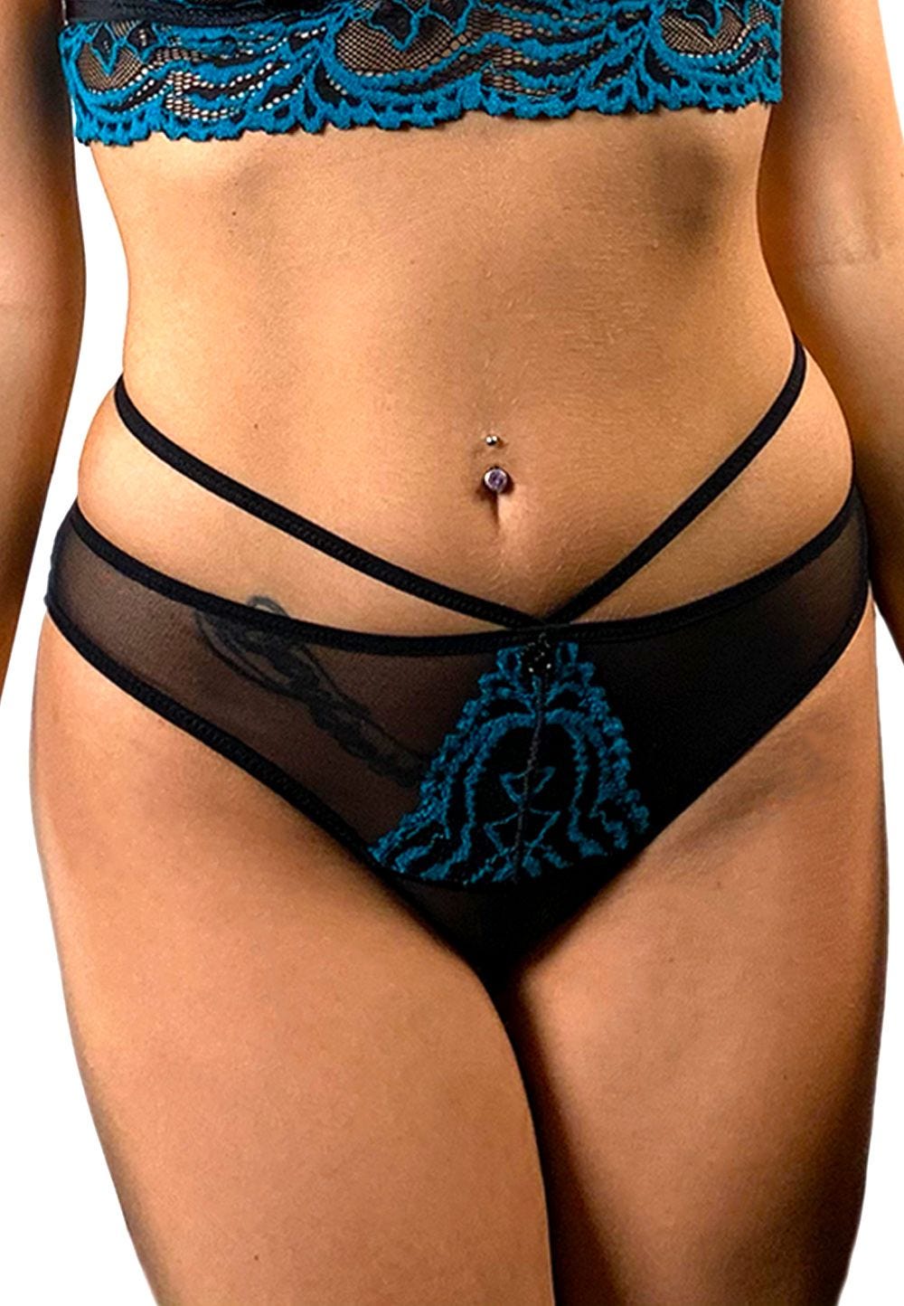 Culotte à lanières en tulle et dentelle - flash vidéo