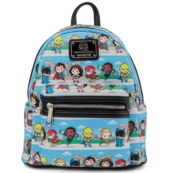 Loungefly: DC Comics Superheroes Chibli Lineup Mini Backpack - flash vidéo