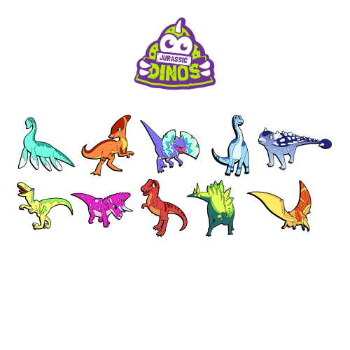 STICKERS Jurassic Dinos - flash vidéo