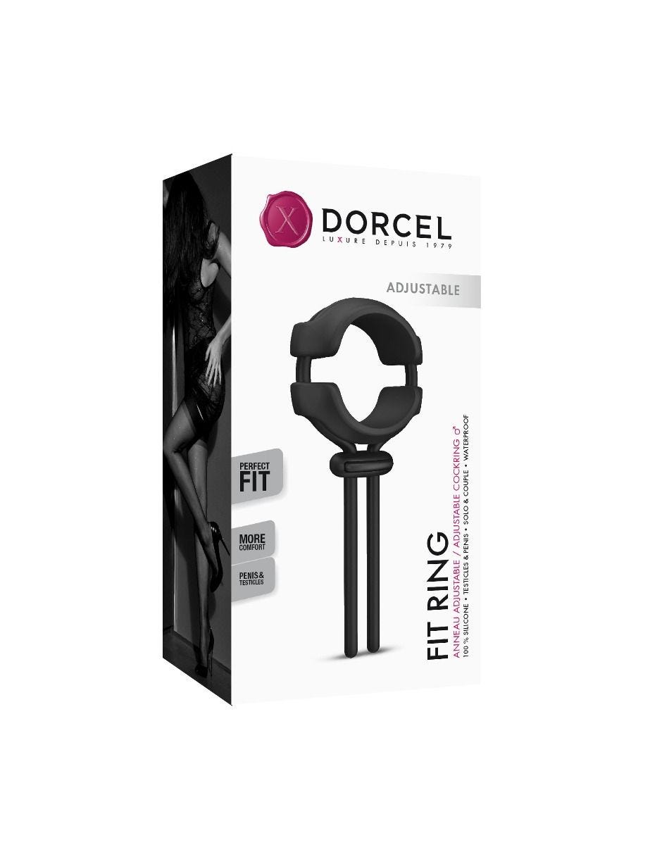 Marc Dorcel Anneau Pénien Fit Ring Ajustable Noir