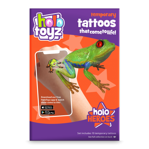 Temporary TATTOOS Holo Heroes - flash vidéo