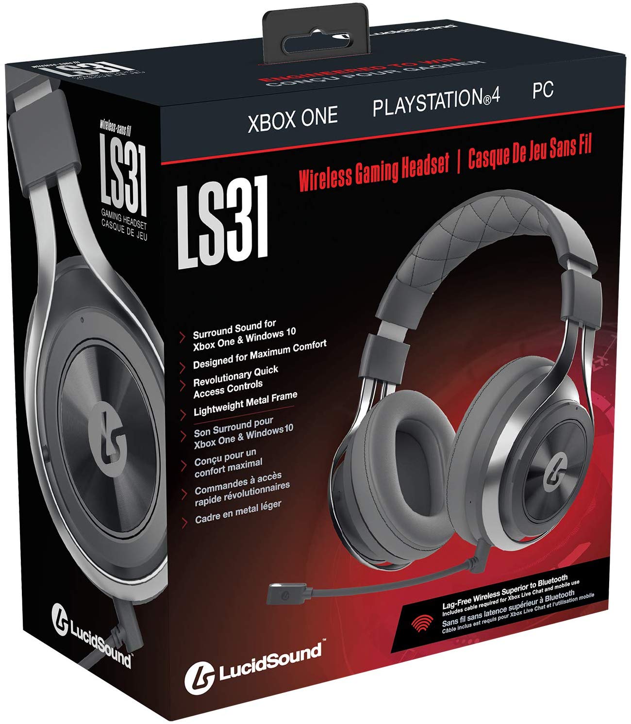 Lucidsound - LS31 Casque Gaming Sans-Fil Gris - flash vidéo