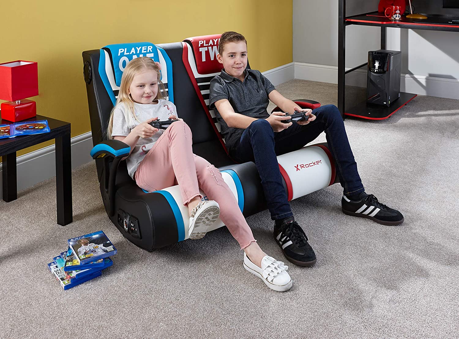 X Rocker - Dual Rivals Gaming Chair - flash vidéo