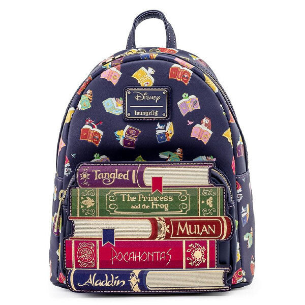 Loungefly: Disney Princess Books Mini Backpack - flash vidéo