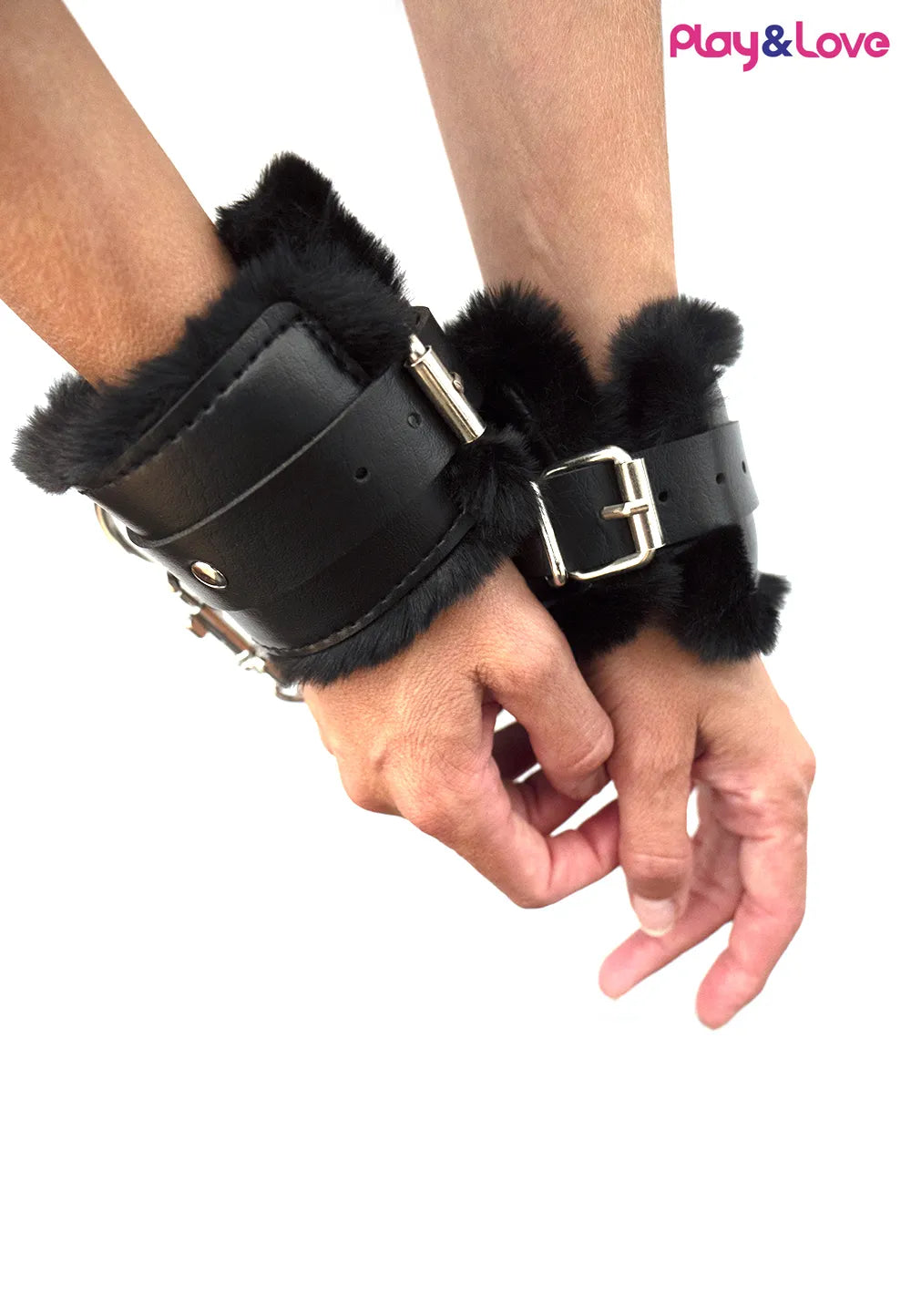 Marc Dorcel - Menottes poignets fourrure noir - flash vidéo