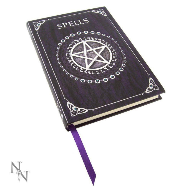 Embossed Purple Spell Book 17cm - flash vidéo
