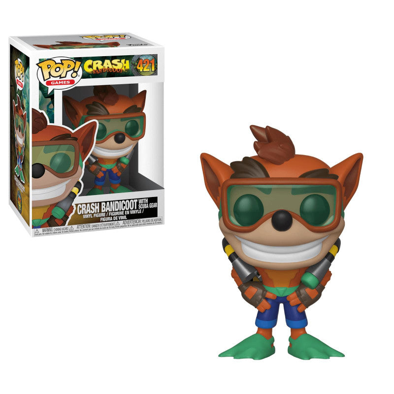 Funko Pop! Games Crash Bandicoot with Scuba Gear - flash vidéo