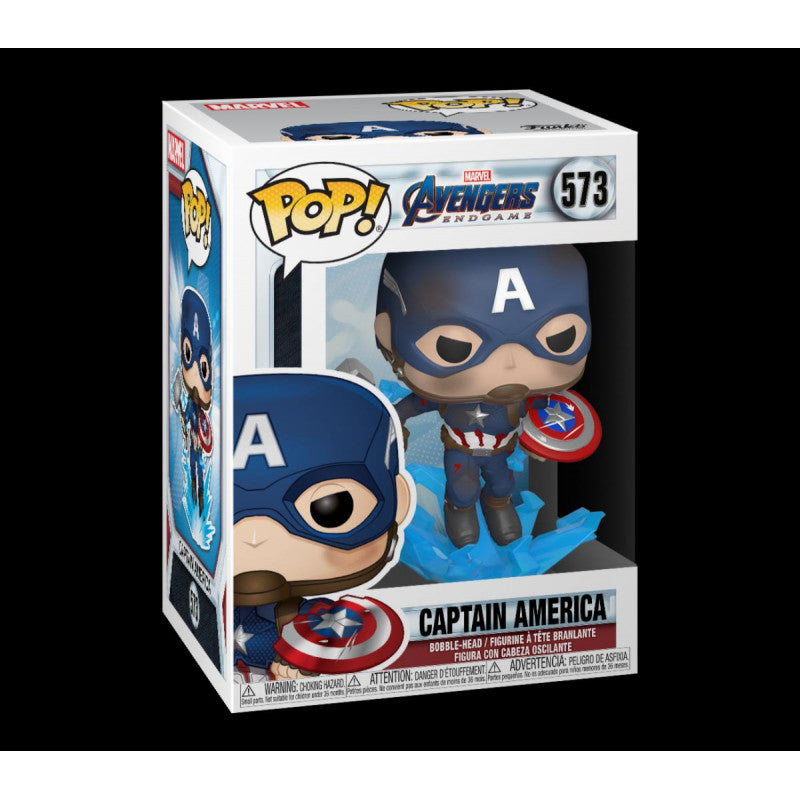 Funko Pop! Marvel Avengers: Endgame - Captain America (with Broken Shield & Mjolnir) ENG Merchandising - flash vidéo