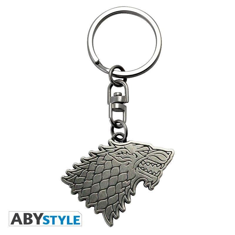 § Game of Thrones - Stark Crest Metal Keychain - flash vidéo