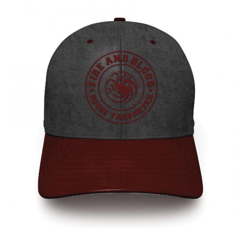 Game of Thrones - Targaryen Logo Anthracite Baseball Cap - flash vidéo