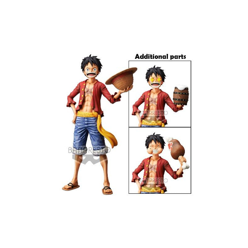 One Piece - Grandista Nero - Monkey D Luffy Figure 27cm - Reproduction - flash vidéo