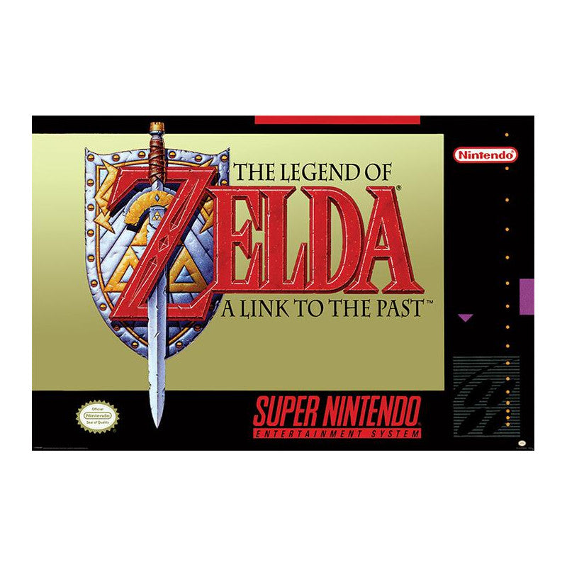 Super Nintendo The Legend of Zelda A link to the Past - Maxi Poster