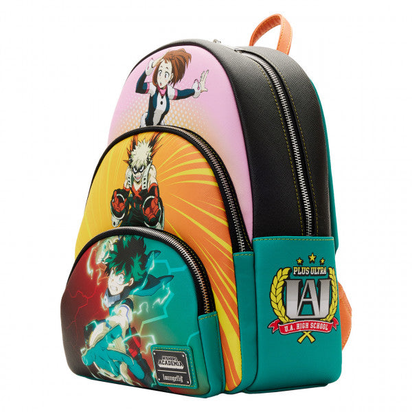 Loungefly: My Hero Academia - Triple Pocket Scene Mini Backpack - flash vidéo