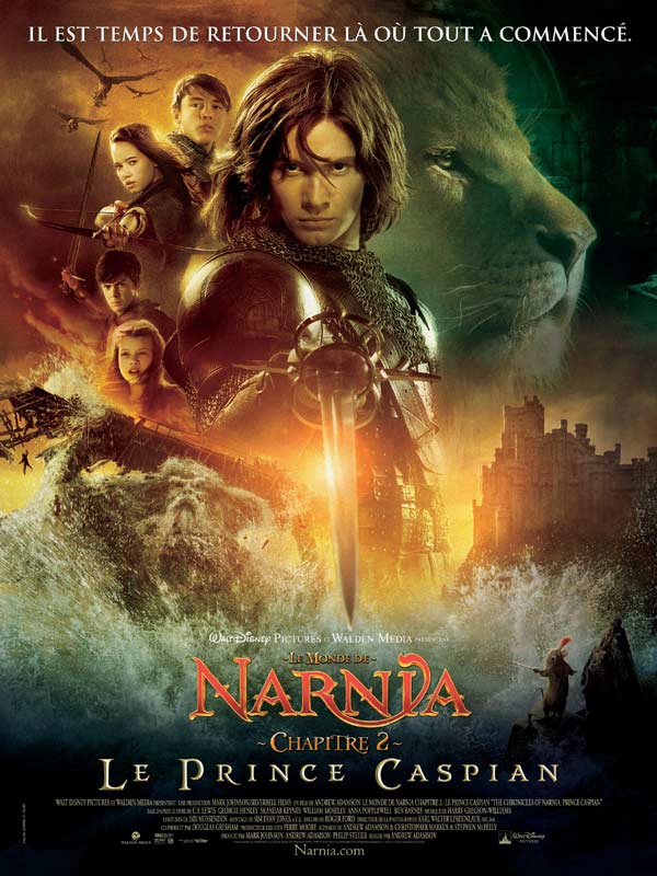 Le Monde de Narnia - Chapitre 2 : le Prince Caspian [DVD à la Location} - flash vidéo
