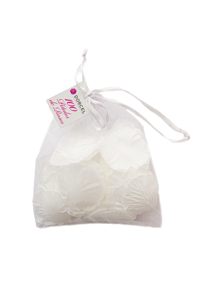 Sachet Organza 100 pétales blanches Dorcel - flash vidéo