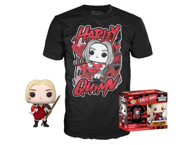 Funko Pop! & Tee: The Suicide Squad: Harley Quinn (Diamond Glitter) - M - flash vidéo