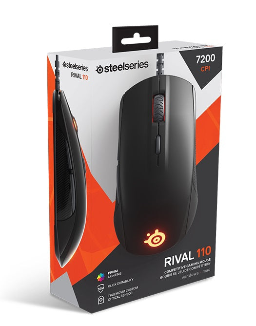 Steelseries Rival 110 Wired Gaming Mouse Matte Black