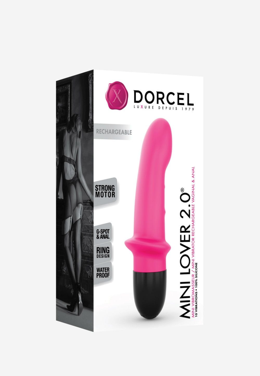 Vibromasseur Mini Lover Rose Rechargeable [Sextoys]
