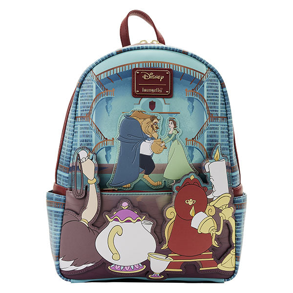 Loungefly: Disney - Beauty and the Beast Library Scene Mini Backpack - flash vidéo