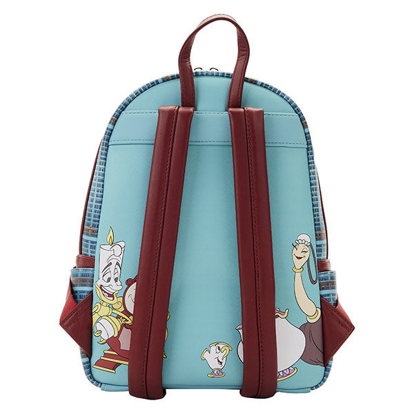 Loungefly: Disney - Beauty and the Beast Library Scene Mini Backpack - flash vidéo