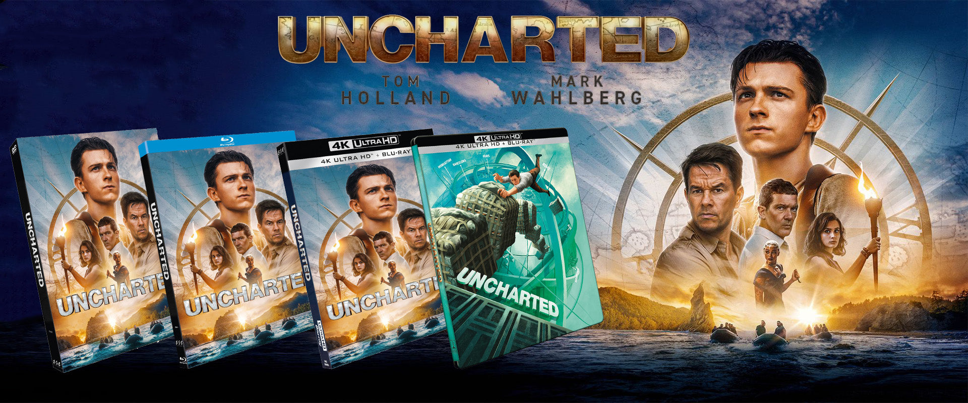 Uncharted DVD, Blu-ray et 4K UHD