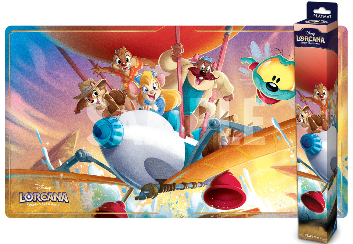 Disney Lorcana JCC - Tapis de jeu Tic et Tac, Les Rangers du Risque