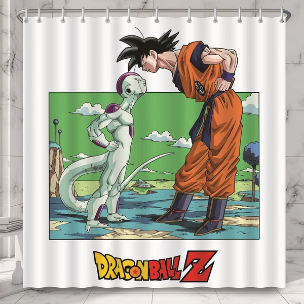 Dragon Ball Z - Rideau de douche Goku et Frieza - flash vidéo