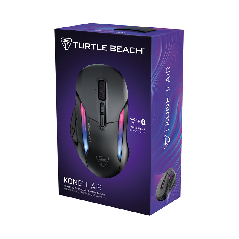 Turtle Beach - Souris de jeu ergonomique sans-fil Kone II Air Noire