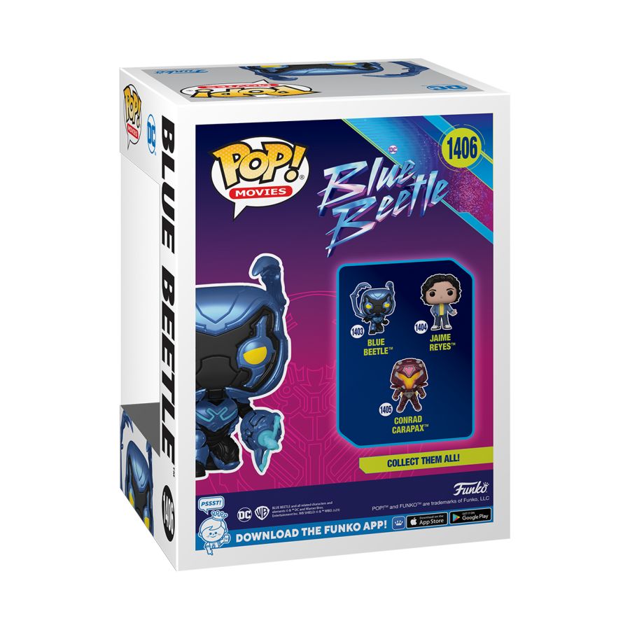 Funko Pop! Movies: Blue Beetle - Blue Beetle (Glow in the Dark)