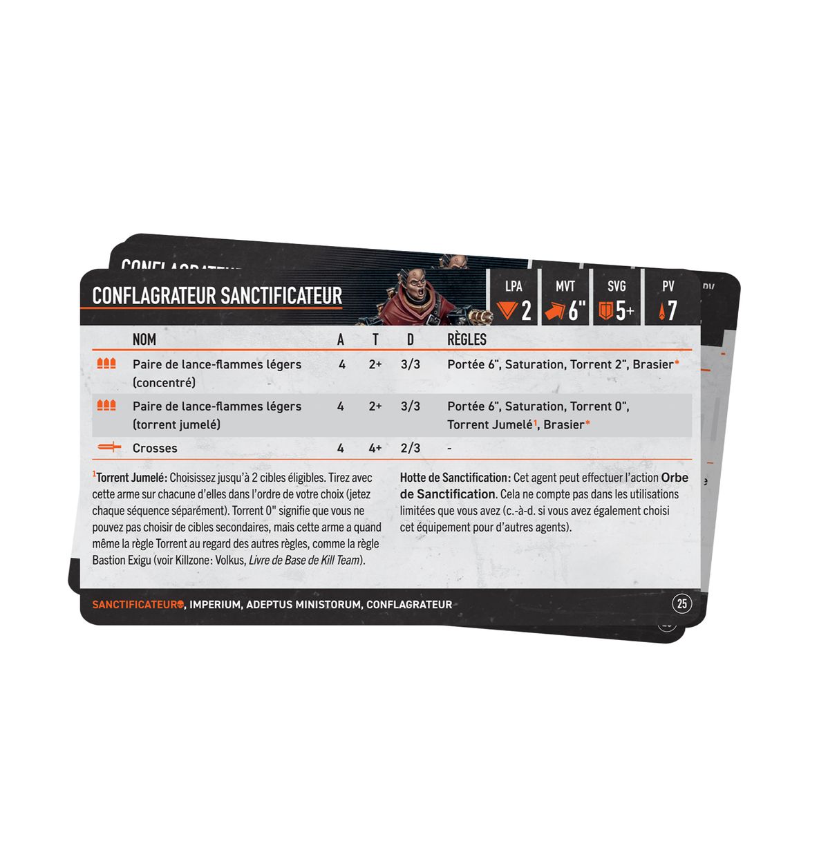 Kill Team: Sanctificateurs – Cartes Techniques