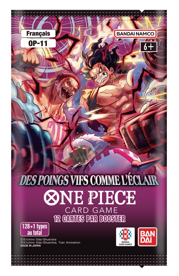One Piece Card Game - Display de Pack de Booster OP-11 Des poings vifs comme l'éclair (Display x24)