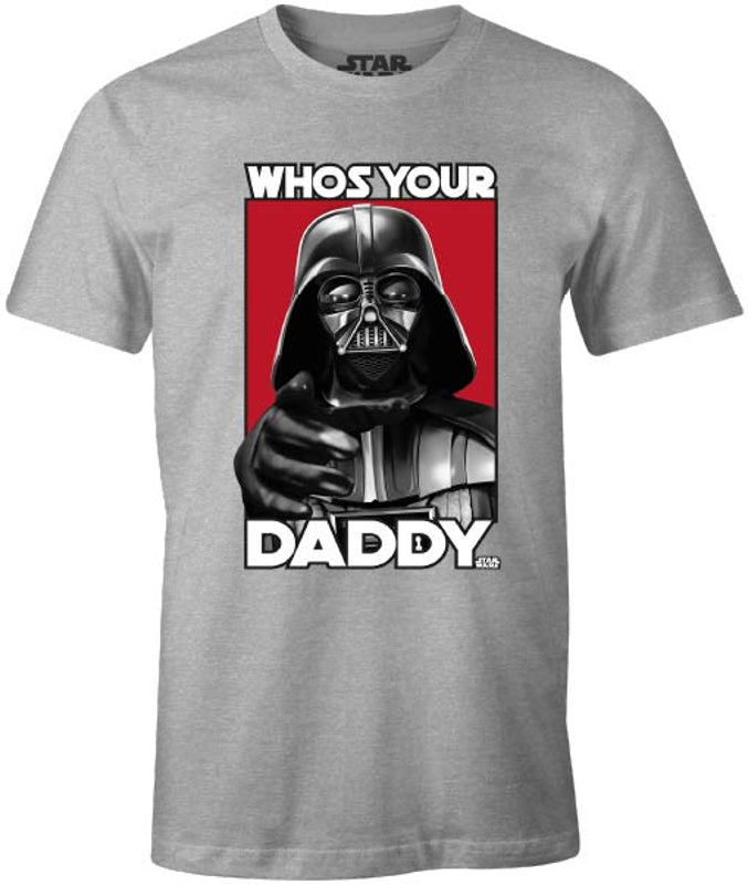 Star Wars  - T-shirt Gris Hommes - Qui est ton père ? - S