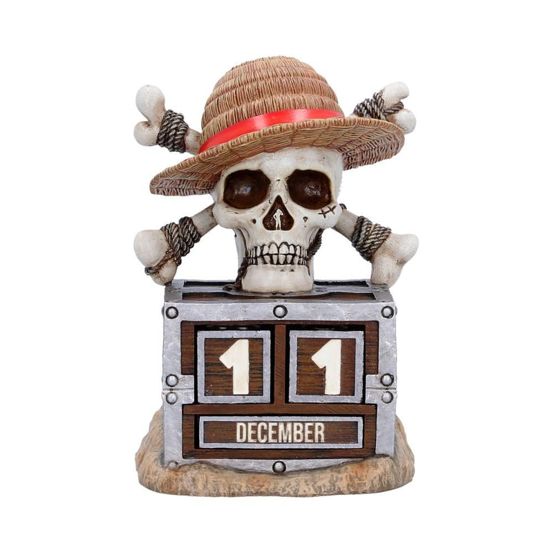 Nemesis Now - One Piece (Netflix) - Calendrier Perpétuel "Luffy Jolly Roger" 16cm