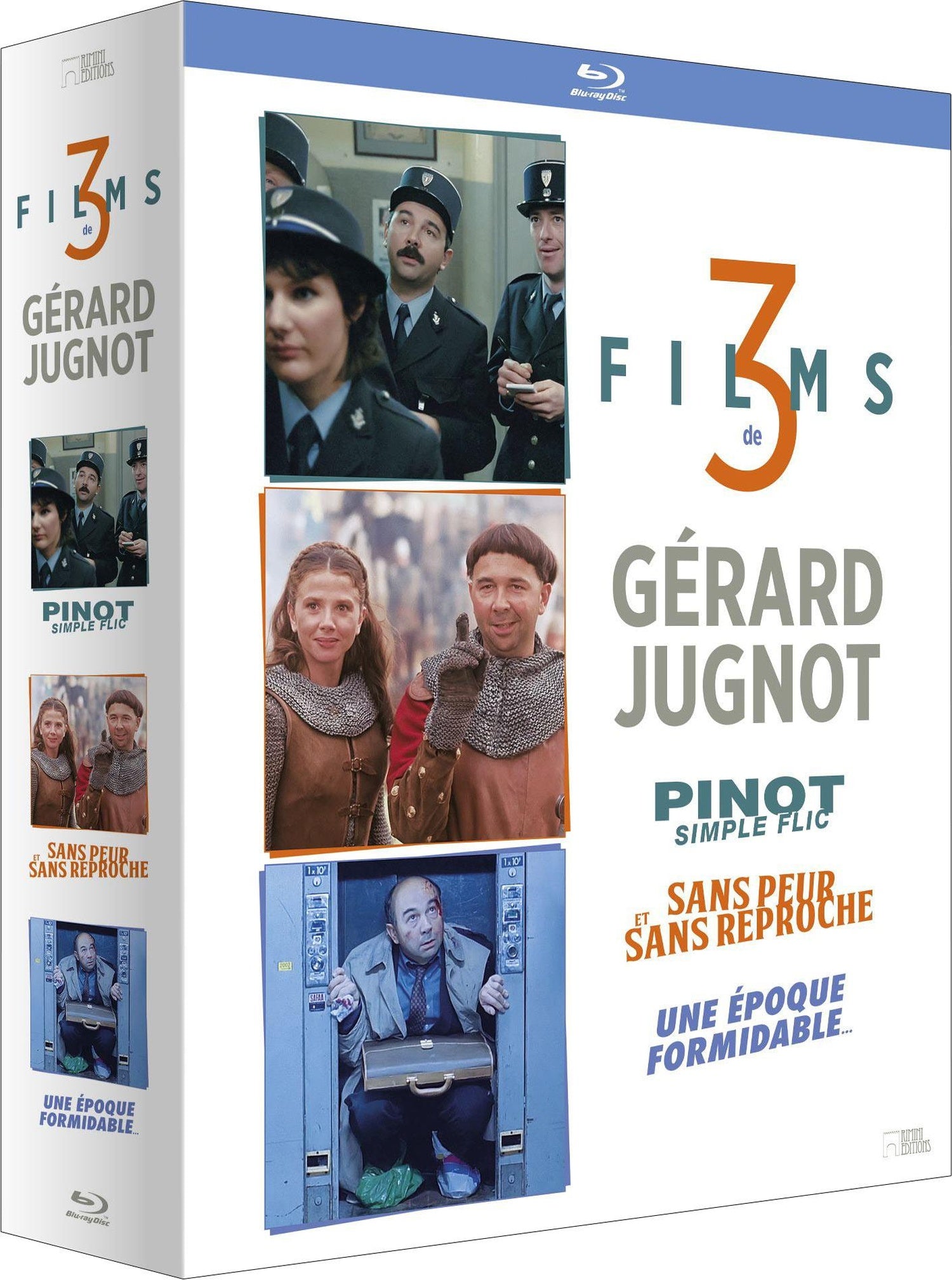 3 films de Gérard Jugnot - Coffret : Pinot simple flic + Sans peur et sans reproche + Une époque formidable… [Blu-ray]