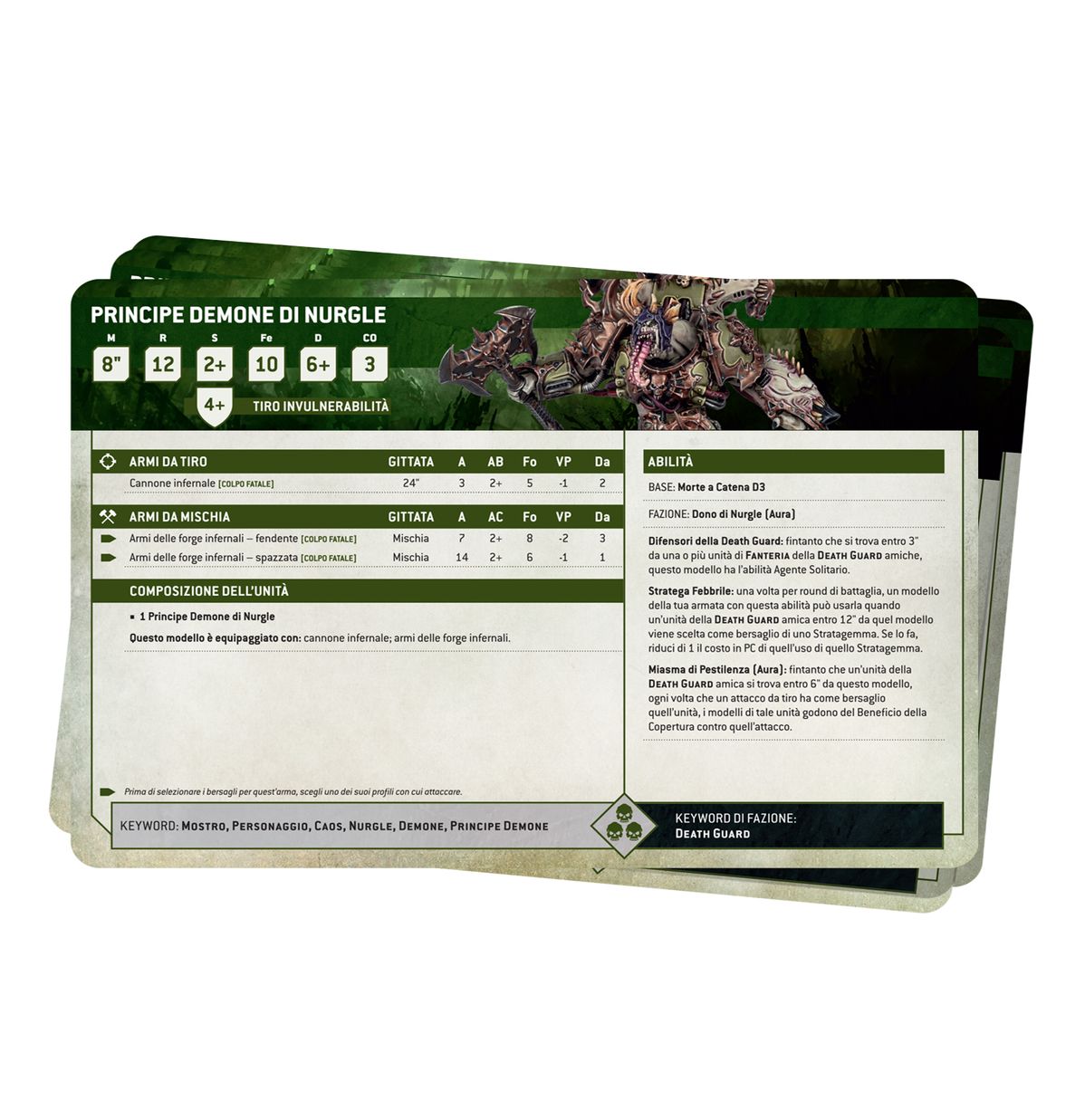 Carte delle schede tecniche: Death Guard
