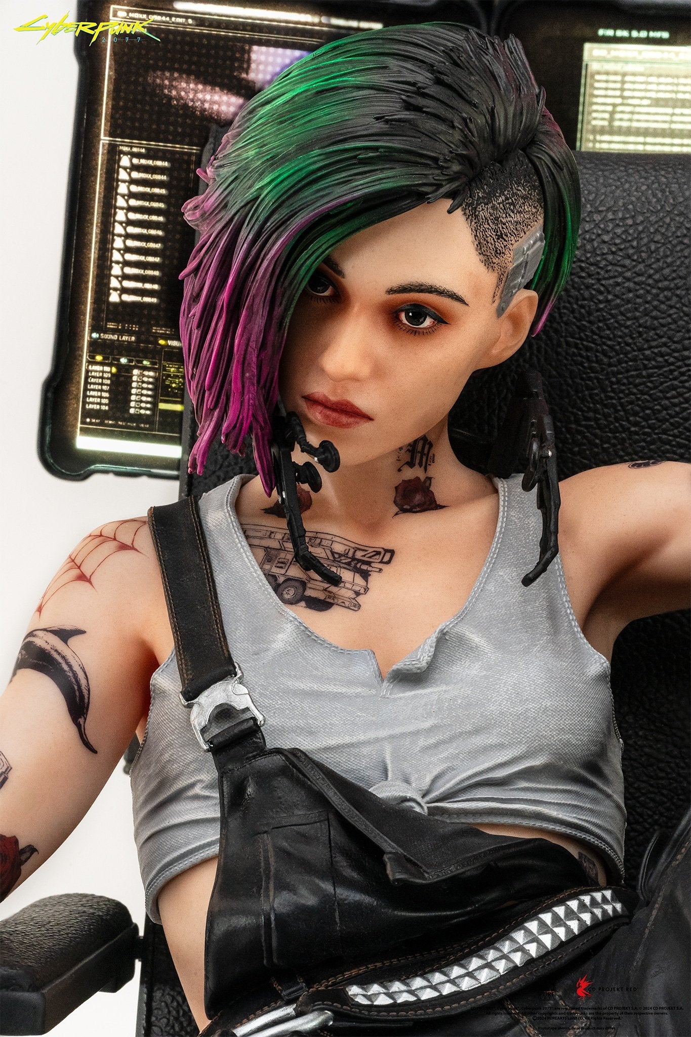 PureArts - 1:4 Scale Statues - Cyberpunk 2077 - Judy Alvarez Statue 51cm - flash vidéo