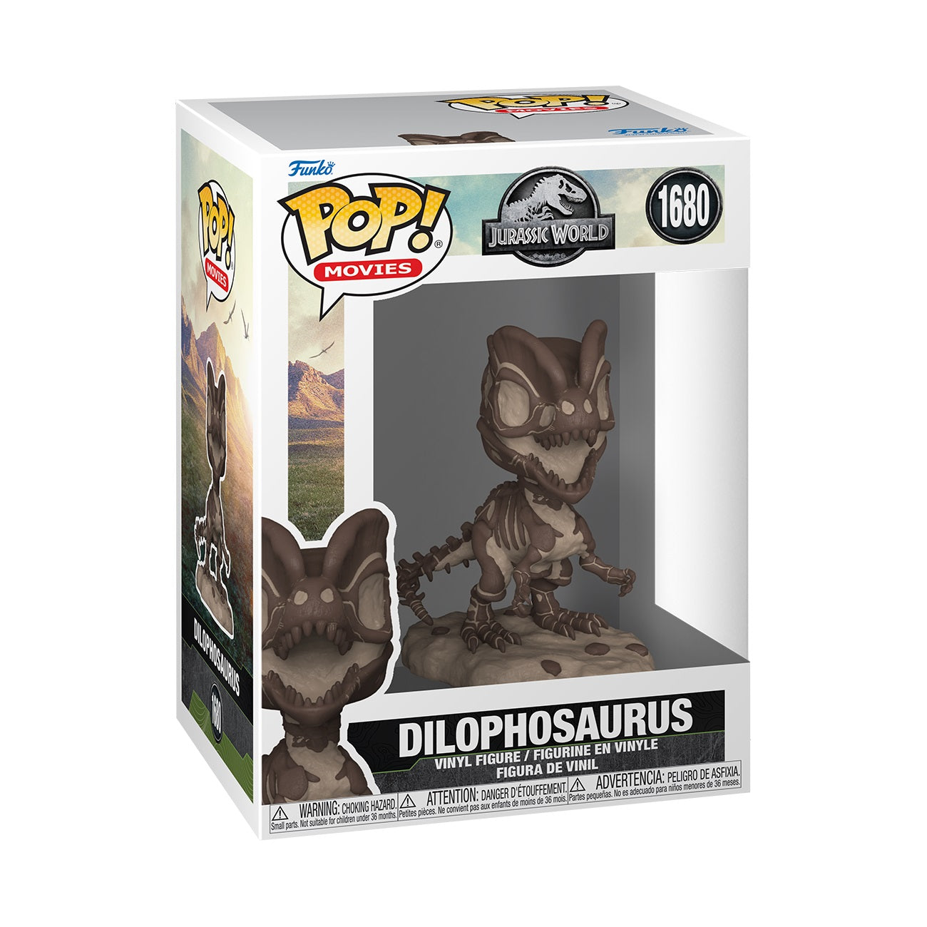 Funko Pop! Movies: Jurassic Park Fossil - Dilophosaurus - flash vidéo