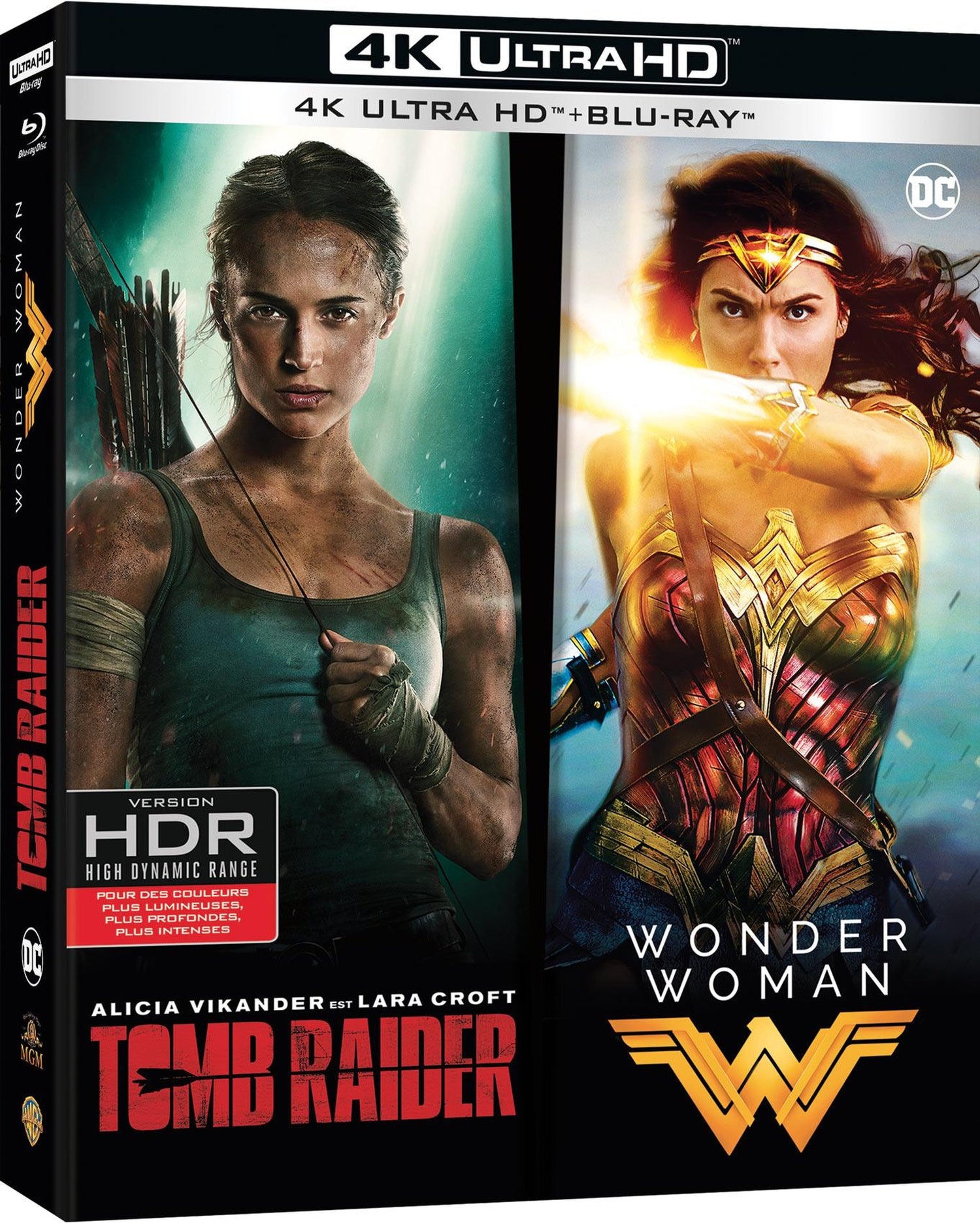 Coffret Tomb Raider (2018) + Wonder Woman - Collection de 2 films [4K Ultra HD]