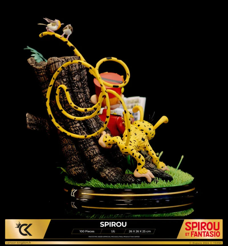 Cartoon Kingdom - 1:6 Statues - Spirou et Fantasio - Spirou "Hommage à Franquin" Statue 26cm - flash vidéo