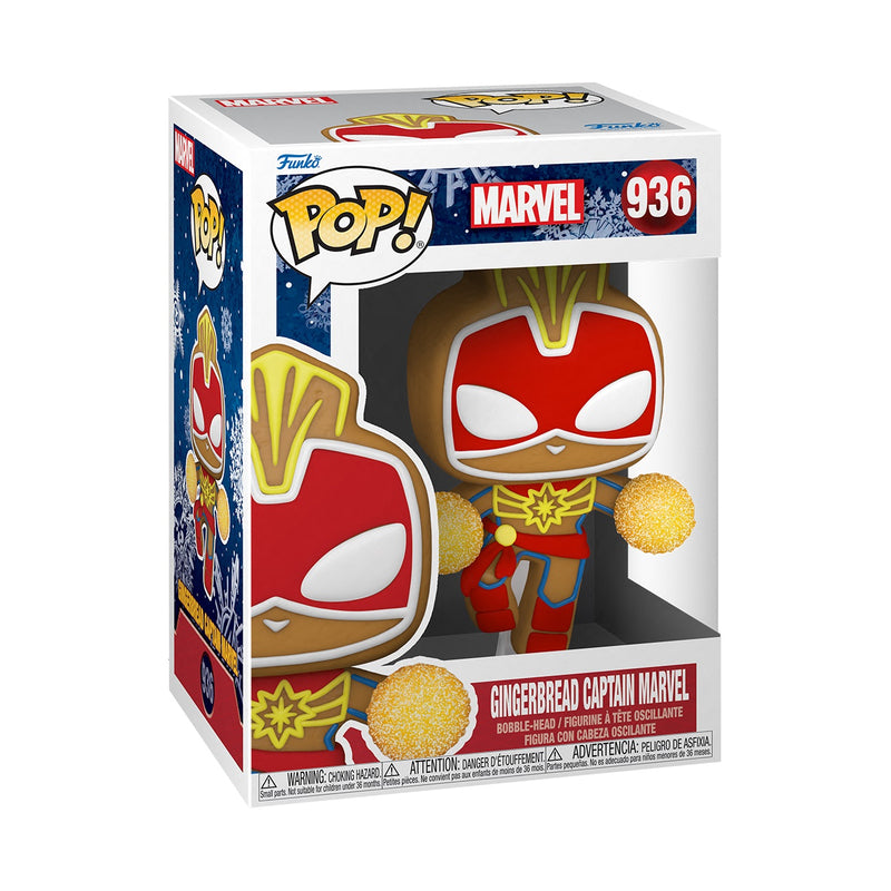 Funko Pop! Marvel: Holiday - Gingerbread Captain Marvel ENG Merchandising