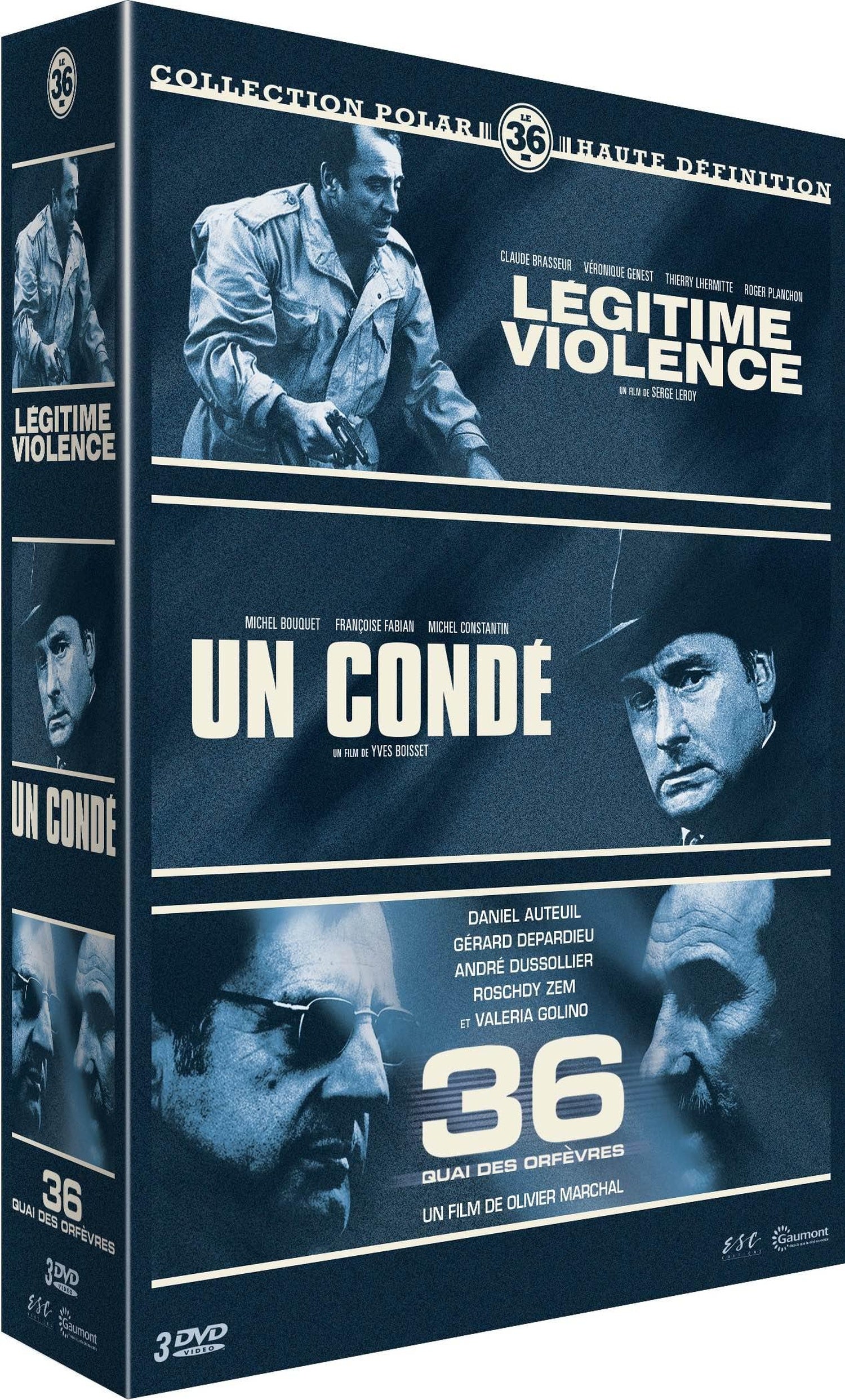 Collection "Le 36" : Légitime violence + Un Condé + 36 quai des Orfèvres [DVD]