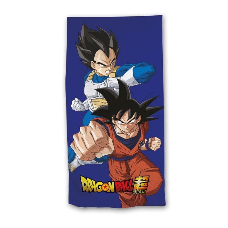 Dragon Ball Super - Serviette de plage en polyester "Son Goku et Vegeta" (140x70cm)