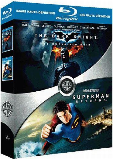 Batman - The Dark Knight, le Chevalier Noir + Superman Returns [Blu-ray]