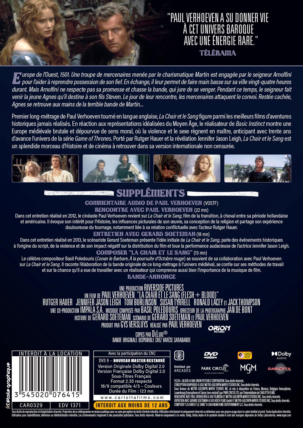 La Chair et le sang [DVD]