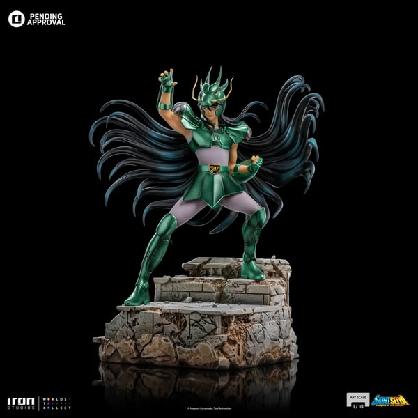 Iron Studios - Art Scale 1/10 - Saint Seiya - Dragon Shiryu Statue 24cm - flash vidéo